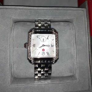 Michele Diamond Deco Mother of Pearl Watch